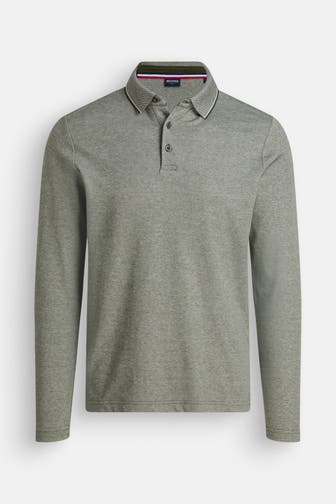 HECHTER Paris Polo-Longsleeve 'Easy Go' oliv