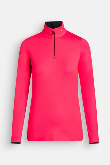 KJUS Midlayer 'Feel' neon-orangerot