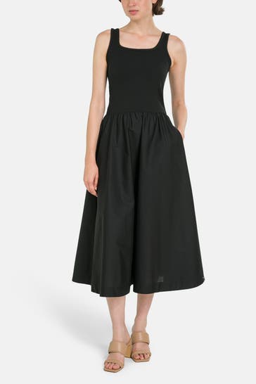 TOMMY HILFIGER Midikleid schwarz