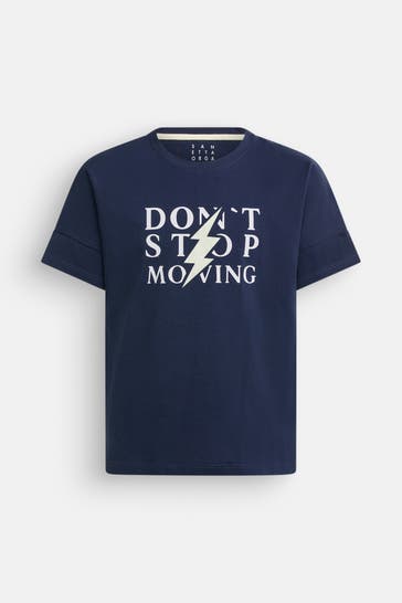 SANETTA T-Shirt navy