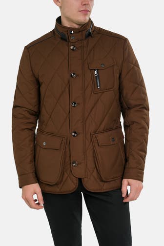 HANDSTICH Steppjacke 'Kent' dunkelbraun