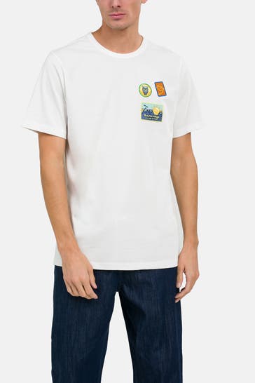 KNOWLEDGE COTTON APPAREL T-Shirt weiß