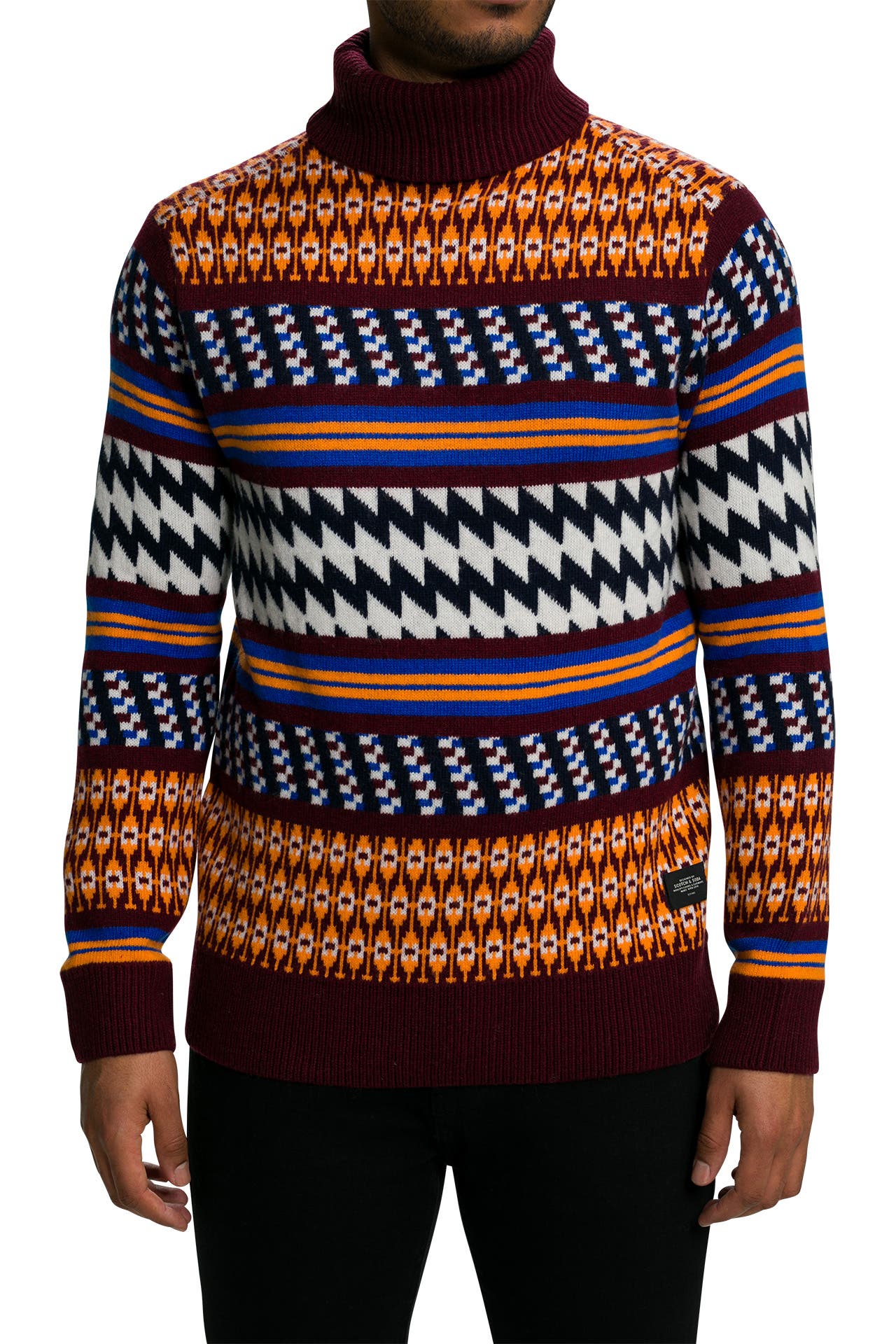 SCOTCH & SODA Rollkragenpullover gemustert, Bild 1