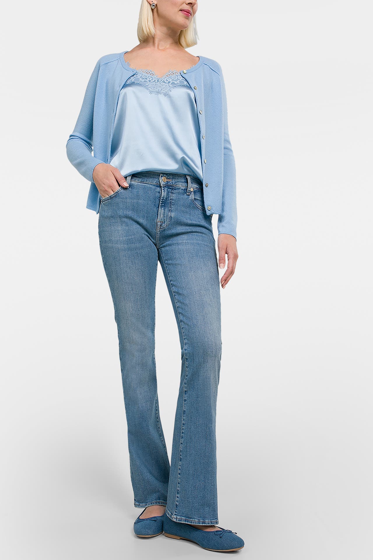 7 FOR ALL MANKIND Jeans 'Slim Illusion' bootcut, Bild 1