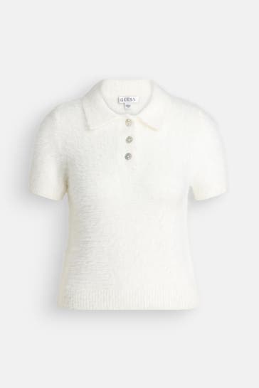 GUESS Strickshirt 'Coraline' offwhite