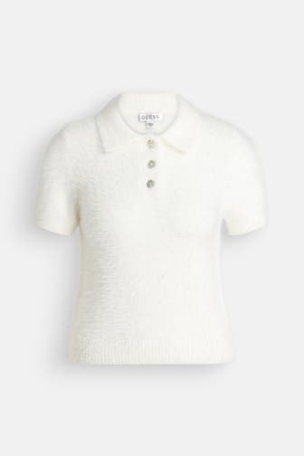 GUESS Strickshirt 'Coraline' offwhite