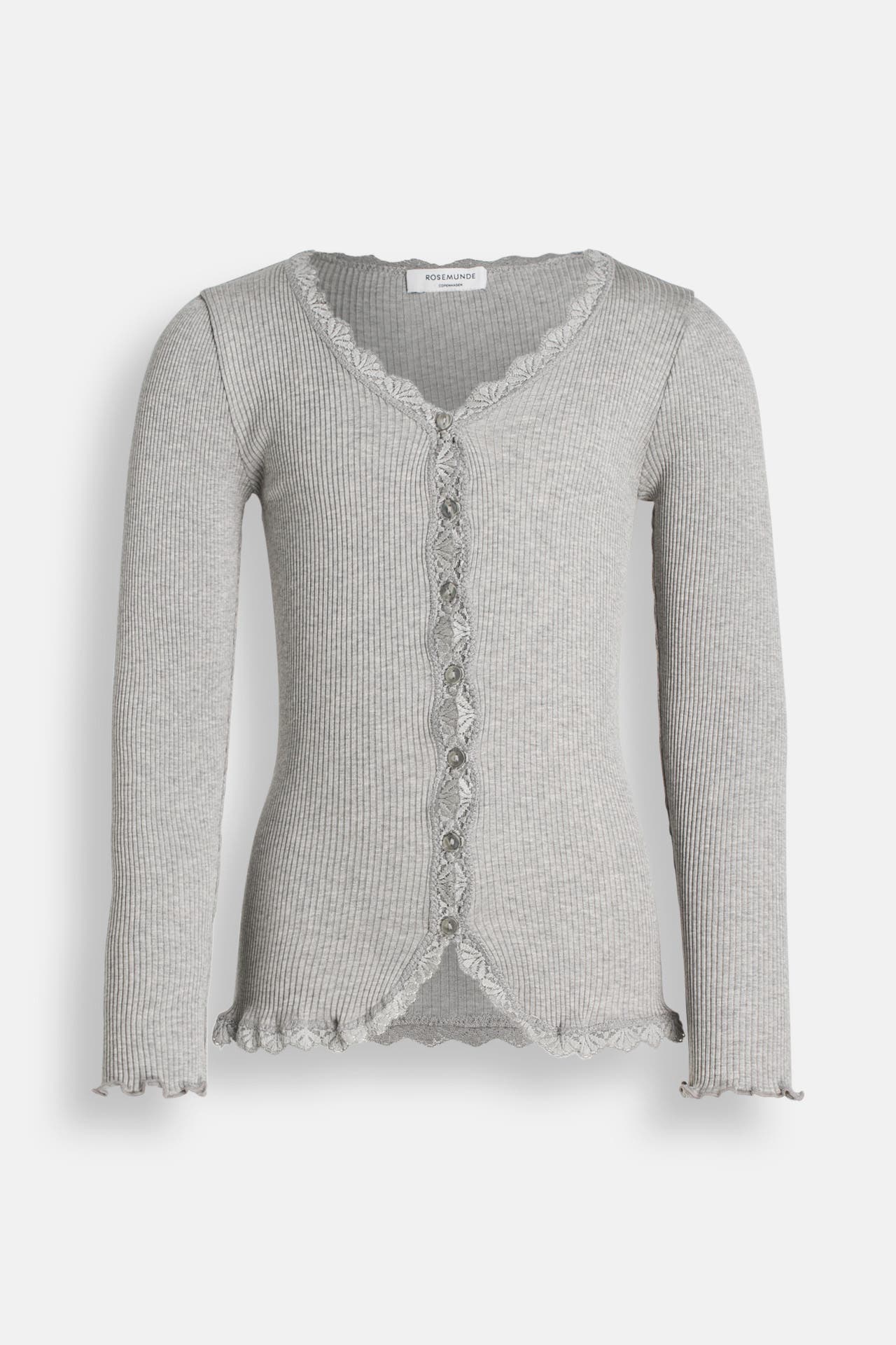 ROSEMUNDE Strickjacke hellgrau, Bild 1