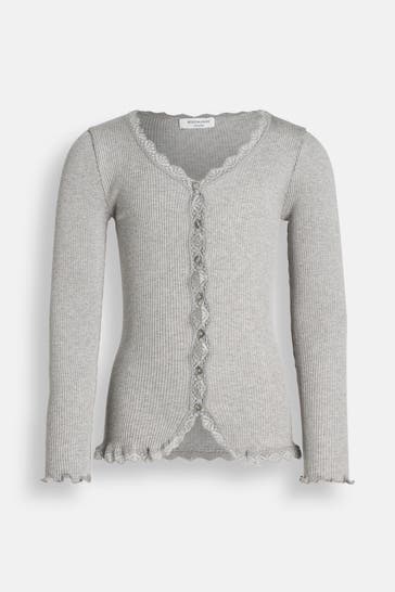 ROSEMUNDE Strickjacke hellgrau