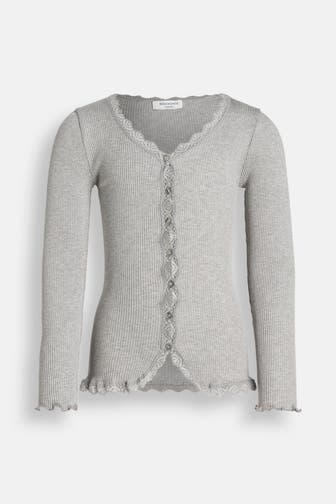 ROSEMUNDE Strickjacke hellgrau