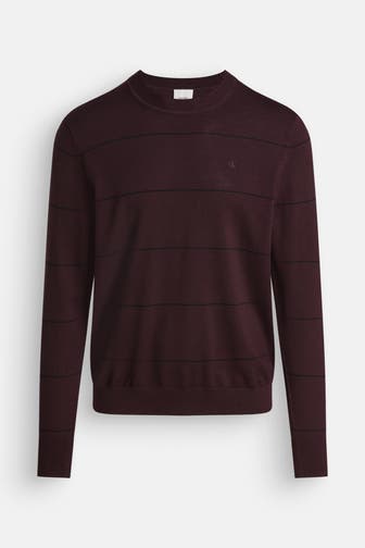 CALVIN KLEIN Strickpullover bordeaux
