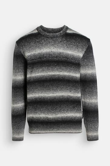 MARC O'POLO Strickpullover grau meliert