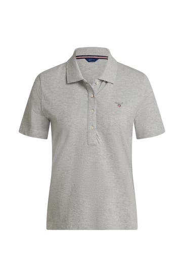 GANT Polo-Shirt hellgrau