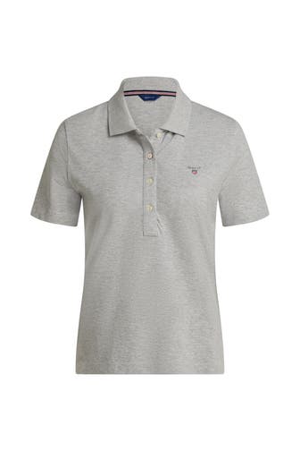 GANT Polo-Shirt hellgrau