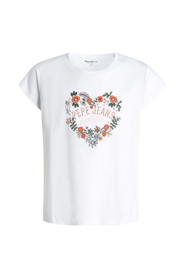 PEPE JEANS T-Shirt 'Gautier' weiß