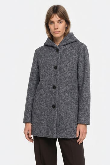 FUCHS SCHMITT Wollmix-Mantel navy