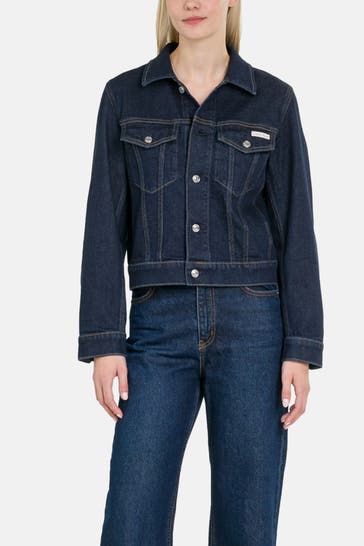 CALVIN KLEIN Jeansjacke dunkelblau