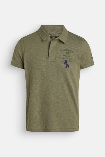 AERONAUTICA MILITARE Polo-Shirt oliv meliert