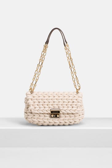 MICHAEL MICHAEL KORS Schultertasche 'Tribeca' creme