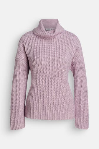 COMMA, Rollkragenpullover rosa