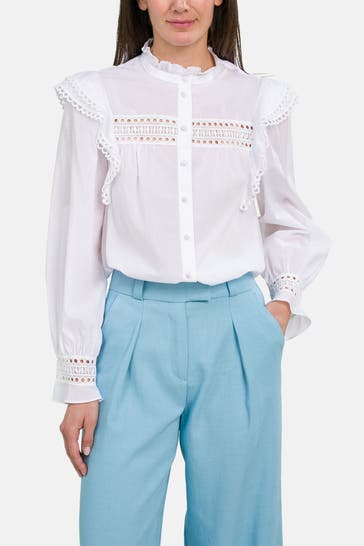 IVY OAK Casual-Bluse weiß