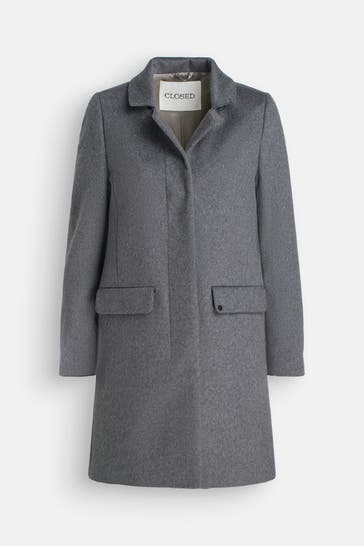 CLOSED Wollmixmantel 'Pori' dunkelgrau