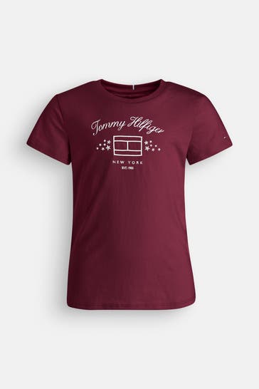 TOMMY HILFIGER T-Shirt burgunder