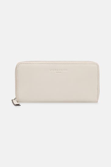 LIEBESKIND BERLIN Ledergeldbörse 'Cassie' ecru