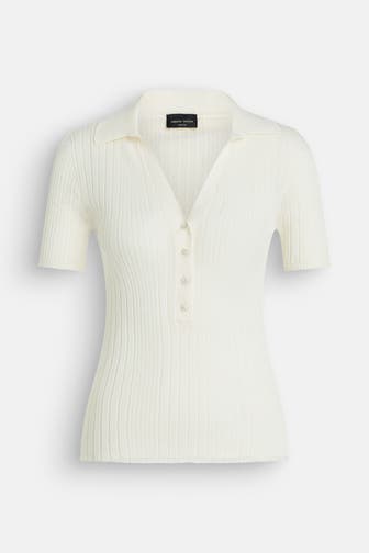 ROBERTO COLLINA Polo-Shirt vanille