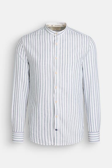 COLOURS & SONS Leinenmix-Hemd gestreift Regular Fit