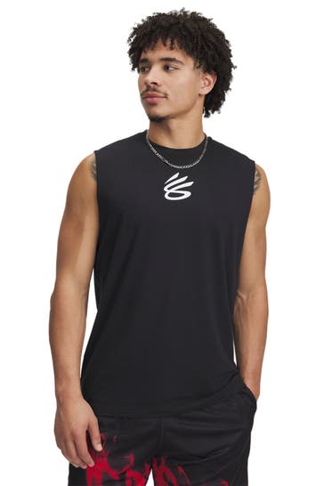 UNDER ARMOUR Tank Top 'Curry' schwarz