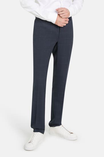 HACKETT Wollmix-Hose dunkelblau