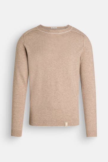 COLOURS & SONS Wollmix-Pullover beige