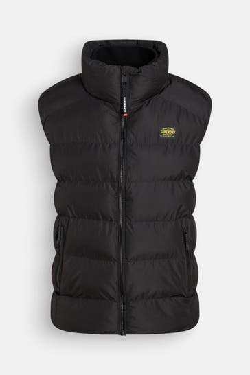 SUPERDRY Steppweste schwarz