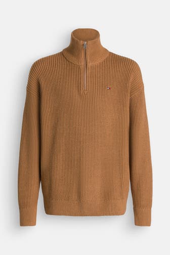 TOMMY HILFIGER Strick-Troyer camel