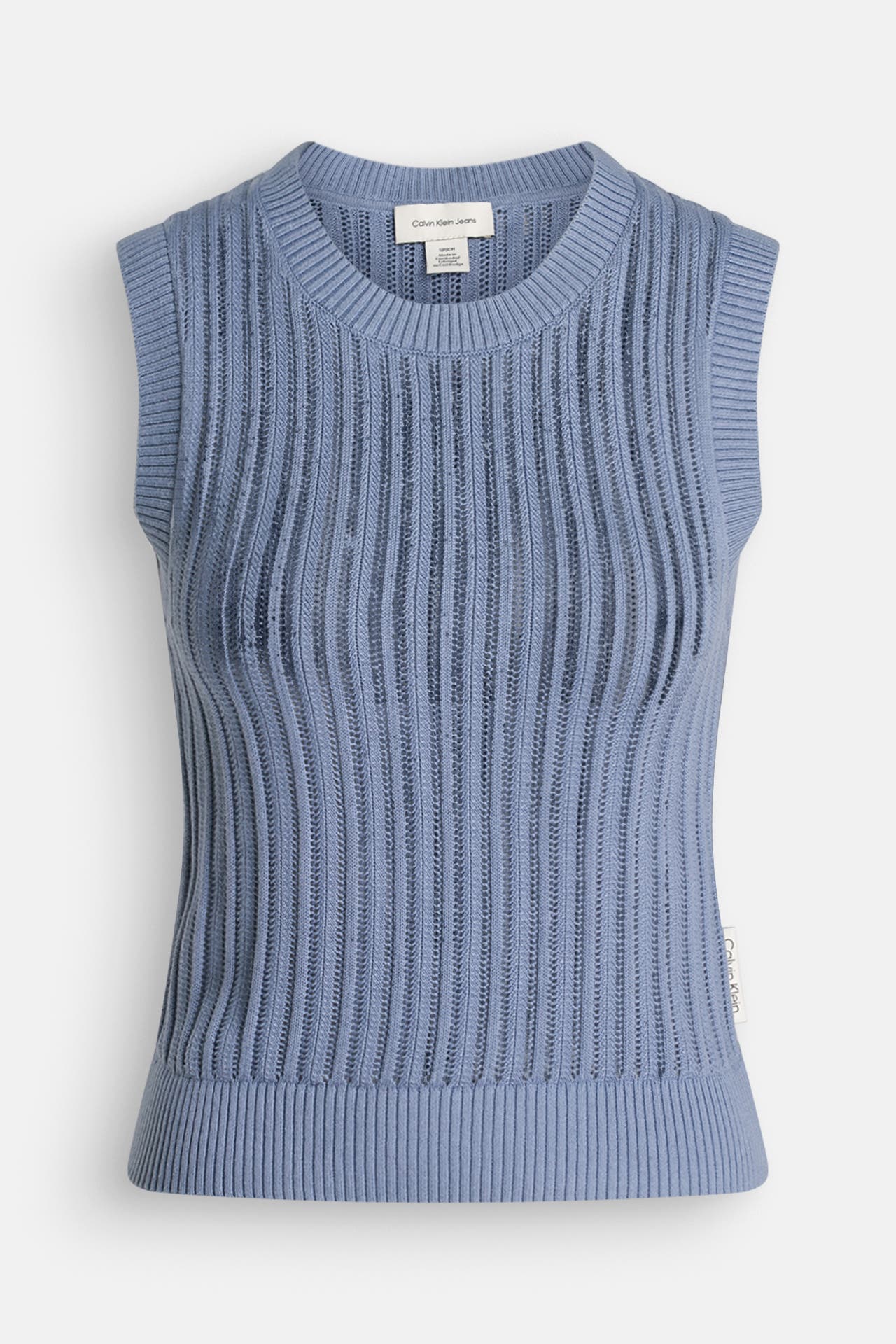 CALVIN KLEIN Stricktop graublau, Bild 1