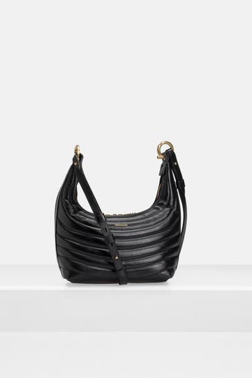 FERRAGAMO Umhängetasche schwarz