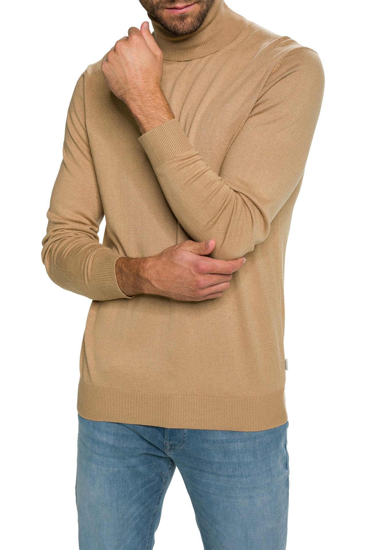 JACK & JONES Rollkragenpullover beige, Bild 1