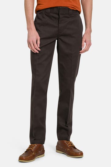 DICKIES Stoffhose dunkelbraun