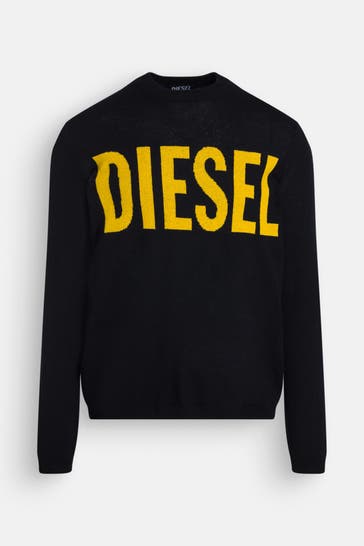 DIESEL Wollmix-Pullover zweifarbig