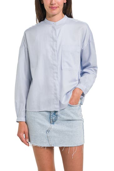 MARC O'POLO Casual-Bluse hellblau