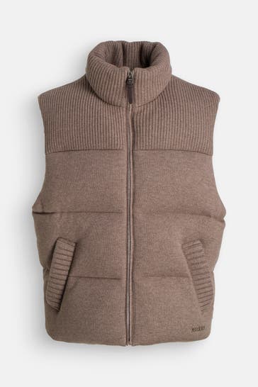 MACKAGE Daunen-Wollweste 'Braxton' dunkelbraun