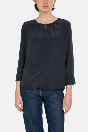 LUISA CERANO Blusenshirt schwarzblau