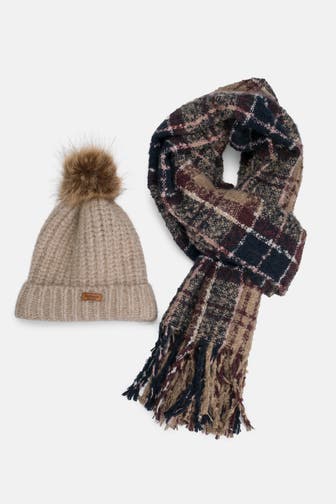 BARBOUR Set: Schal und Mütze