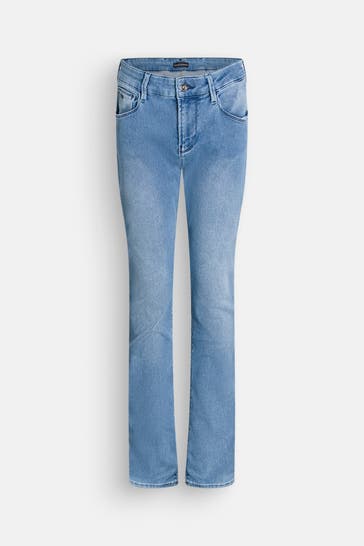 EMPORIO ARMANI Jeans taubenblau slim
