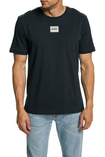 HUGO T-Shirt 'Diragolino' dunkelblau
