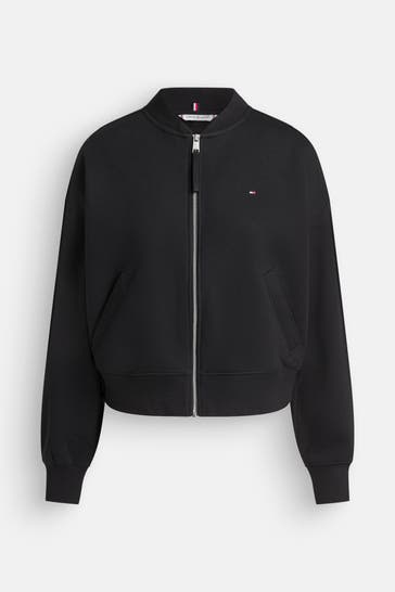 TOMMY HILFIGER Sweatjacke schwarz