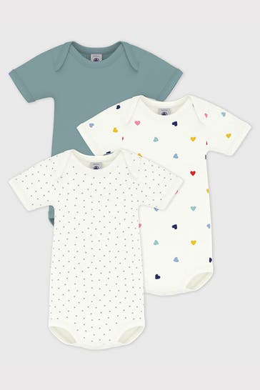 PETIT BATEAU 3er-Pack Bodies mehrfarbig