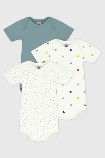 PETIT BATEAU 3er-Pack Bodies mehrfarbig