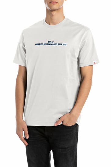 REPLAY T-Shirt weiß