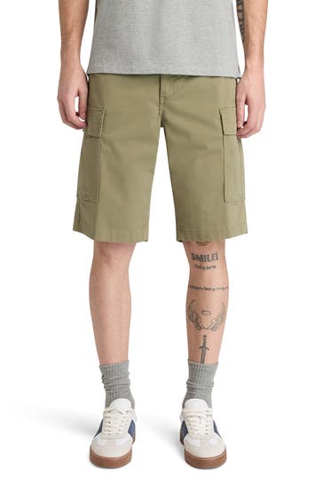 TIMBERLAND Cargo-Shorts oliv